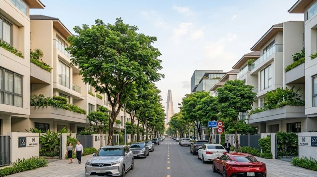 Khu dân cư Huy Hoàng sở hữu hạ tầng hoàn thiện và mật độ xây dựng đồng bộ, phản ánh chính xác giá dự án Huy Hoàng thực tế hiện nay.
