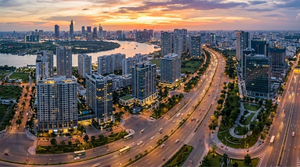 Hạ tầng Thạnh Mỹ Lợi bứt phá đồng bộ, định hình trung tâm thương mại mới tại khu Đông.