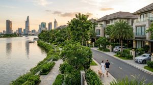 Không gian sống ven sông tại Villa Thủ Thiêm