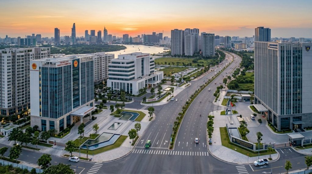 Khu vực Trung tâm Hành chính TP.Thủ Đức – Đòn bẩy tạo nguồn cầu tiêu dùng và văn phòng thực tế cho Thạnh Mỹ Lợi.