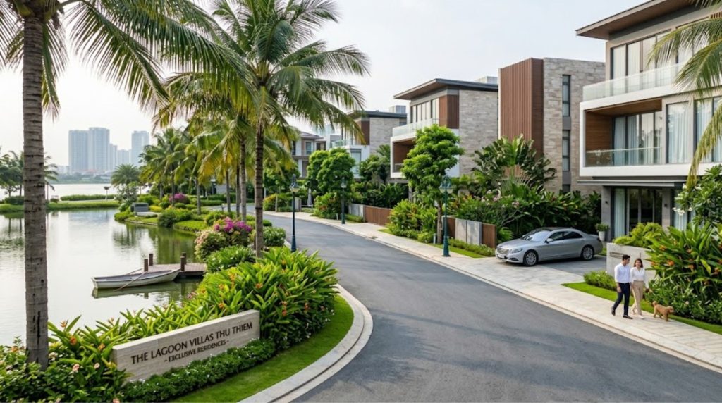 Không gian nội khu thông thoáng giúp nâng cao năng lực quan sát và bảo mật cho toàn khu vực.