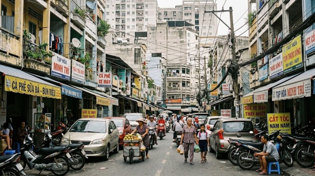 Hội chứng xây chen và thương mại hóa tự phát đang âm thầm tước đoạt đi không gian sống an yên của nhiều khu đô thị mở.
